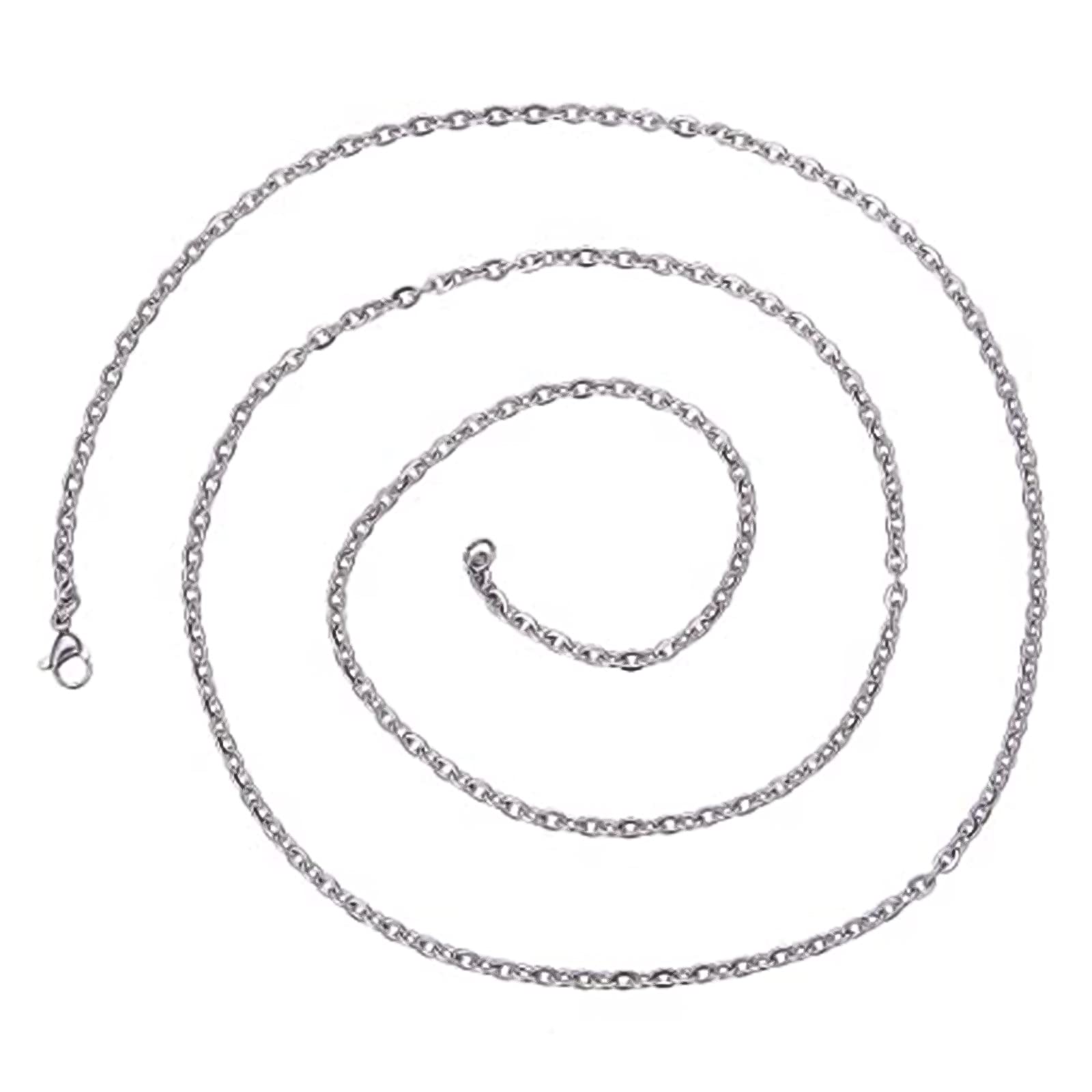 Teacher Lanyards for ID Badges - 12Pcs Stainless Steel Chain with Snap Buttons for Office & Keys