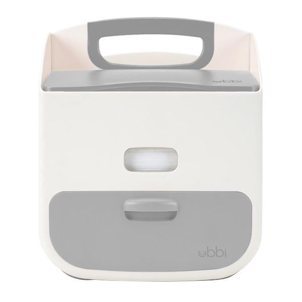 Ubbi Diaper Caddy Organizer - Portable Baby Diaper Storage with Handle for Nursery, Changing Table & On-The-Go Use