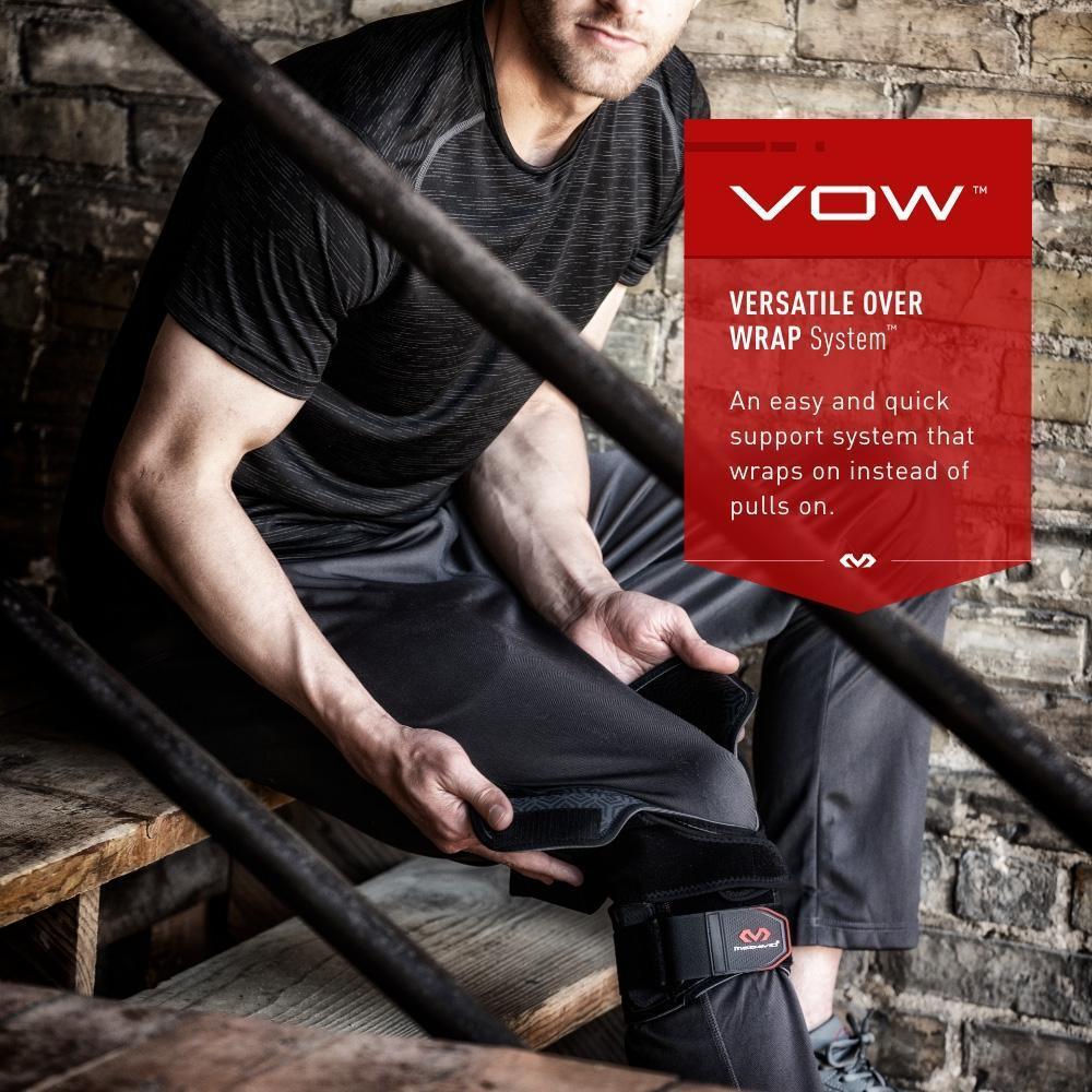 VOW™ Adjustable Knee Support Wrap with Stays - Breathable & Stabilizing Knee Brace for Running, Workout & Joint Pain Relief
