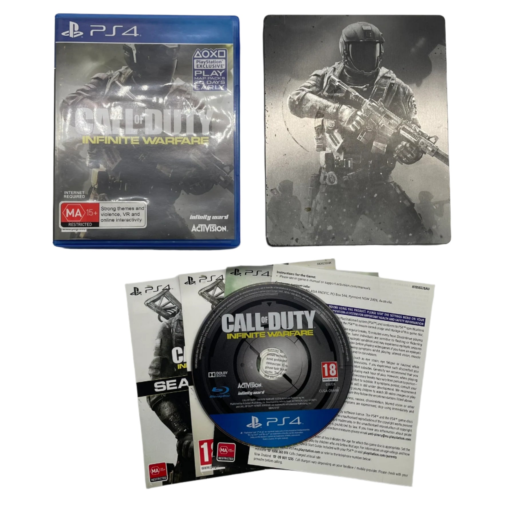 Call of Duty Infinite Warfare Steelbook Edition - PlayStation 4 (PS4) Game | Collector's Steel Case | Action Shooter for Adults & Teens - Perfect for Gaming Nights & Collector's Displays