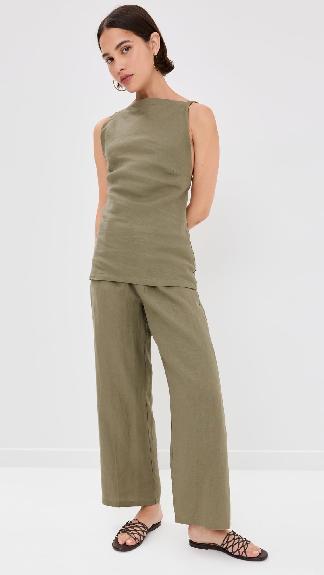 Women's High Waisted Ida Pants - Stretchy Comfort Fit Trousers for Work, Travel & Everyday Wear | Office, Casual & Lounge Pants for Women