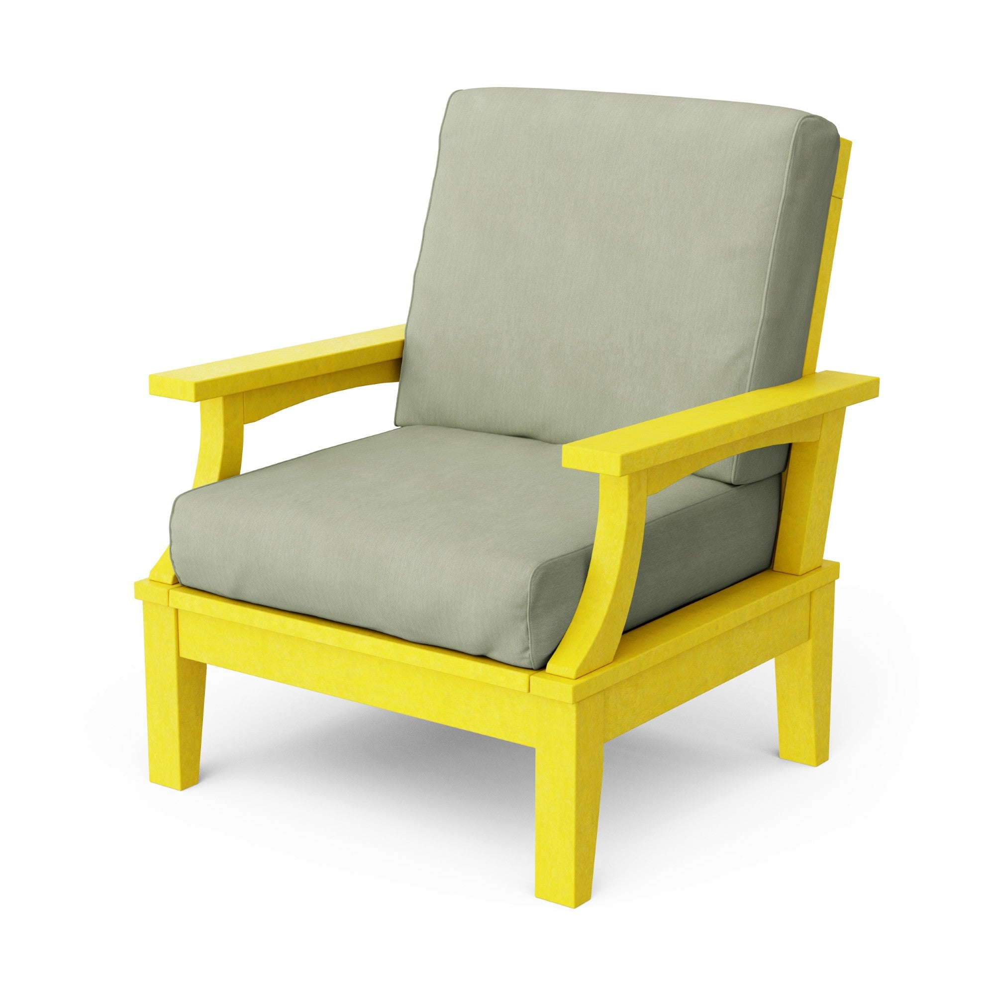 Heritage Deep Seating Patio Chair with Weather-Resistant Cushions - Outdoor Lounge Furniture for Garden, Poolside & Backyard Relaxation