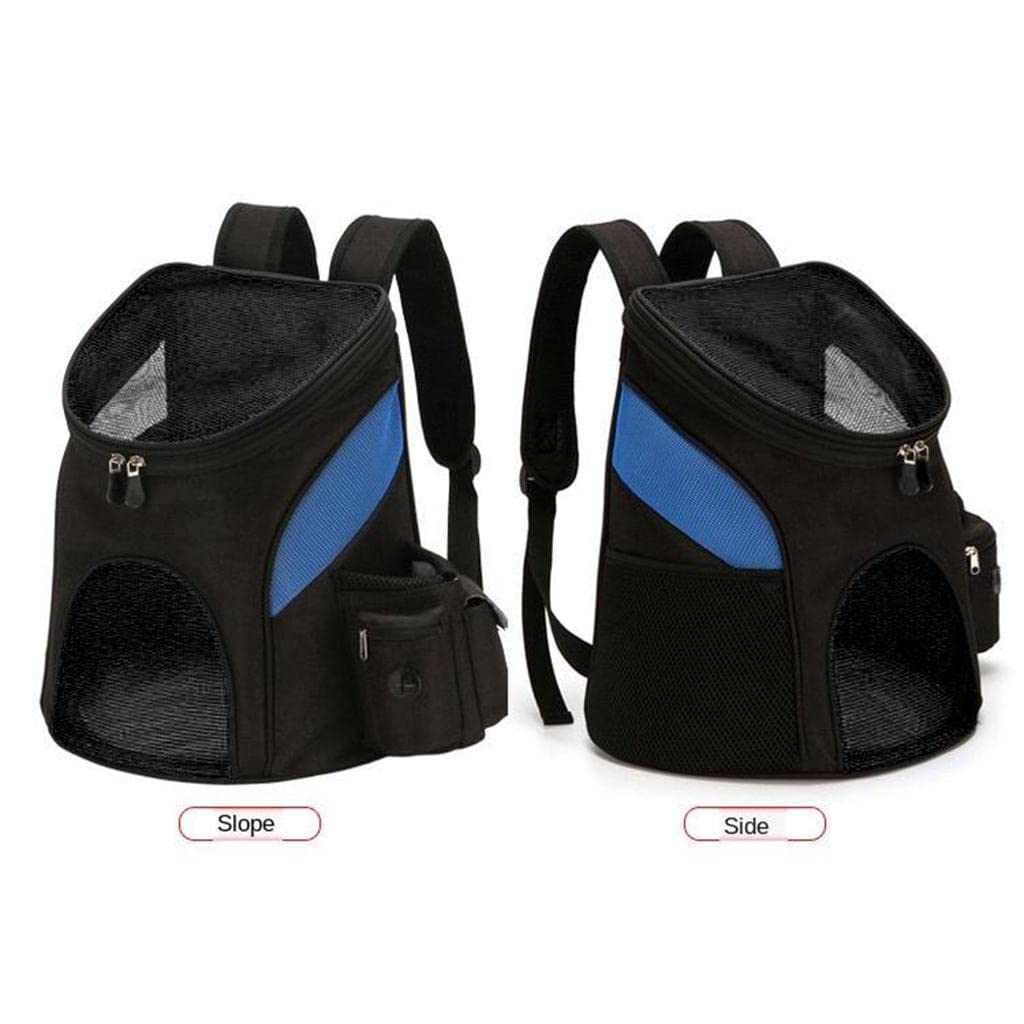 Enakshi Adjustable Pet Carrier Backpack for Cats & Dogs - Lightweight Travel Bag with Breathable Mesh, Blue & Black - Perfect for Airplane, Hiking, and Outdoor Adventures | Pet Supplies | Dog & Cat Carriers | Travel Totes
