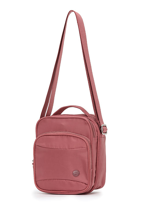 TOSCA TCA 955 Anti-Theft Shoulder Bag for Women - Secure Crossbody Purse with RFID Protection, Lightweight Travel Bag in Coral Pink | Perfect for Commuting, Shopping & Vacation