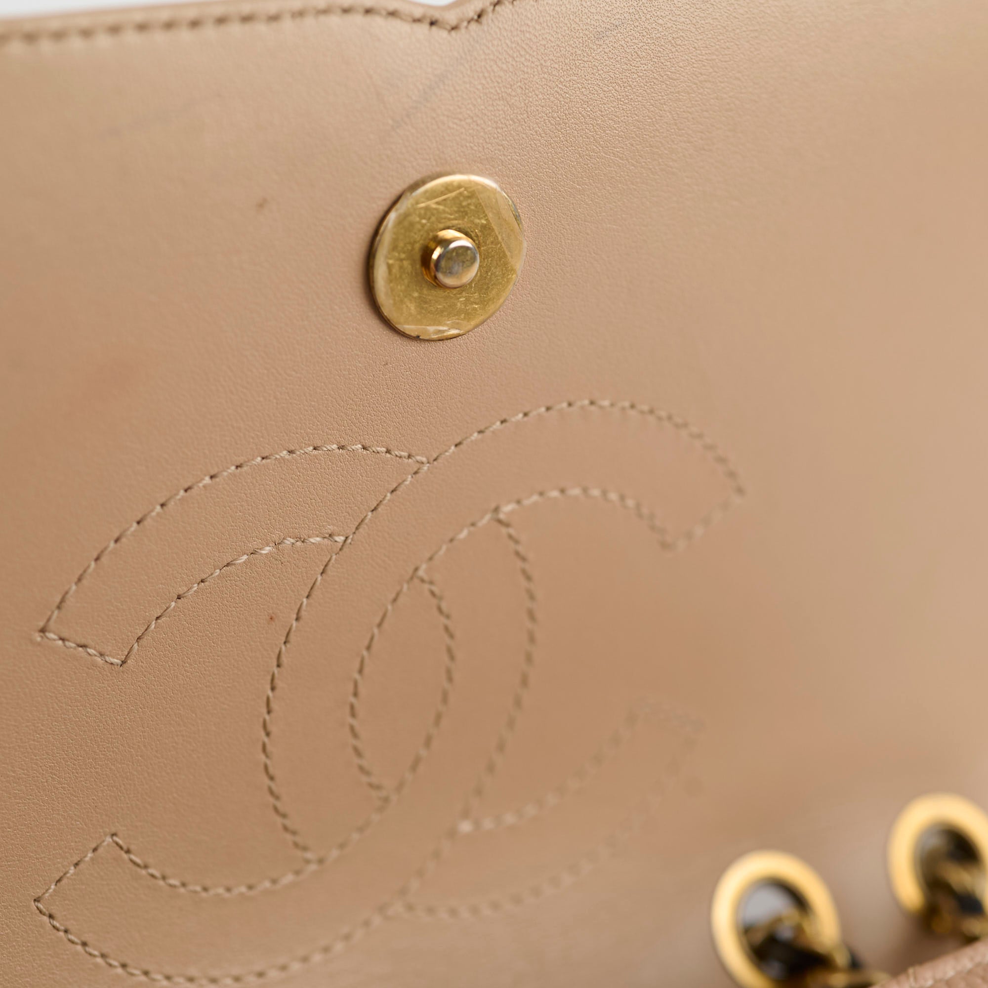 Chanel Small Filigree Beige Caviar Leather Crossbody Bag 23P Collection - Perfect for Date Night & Evening Events
