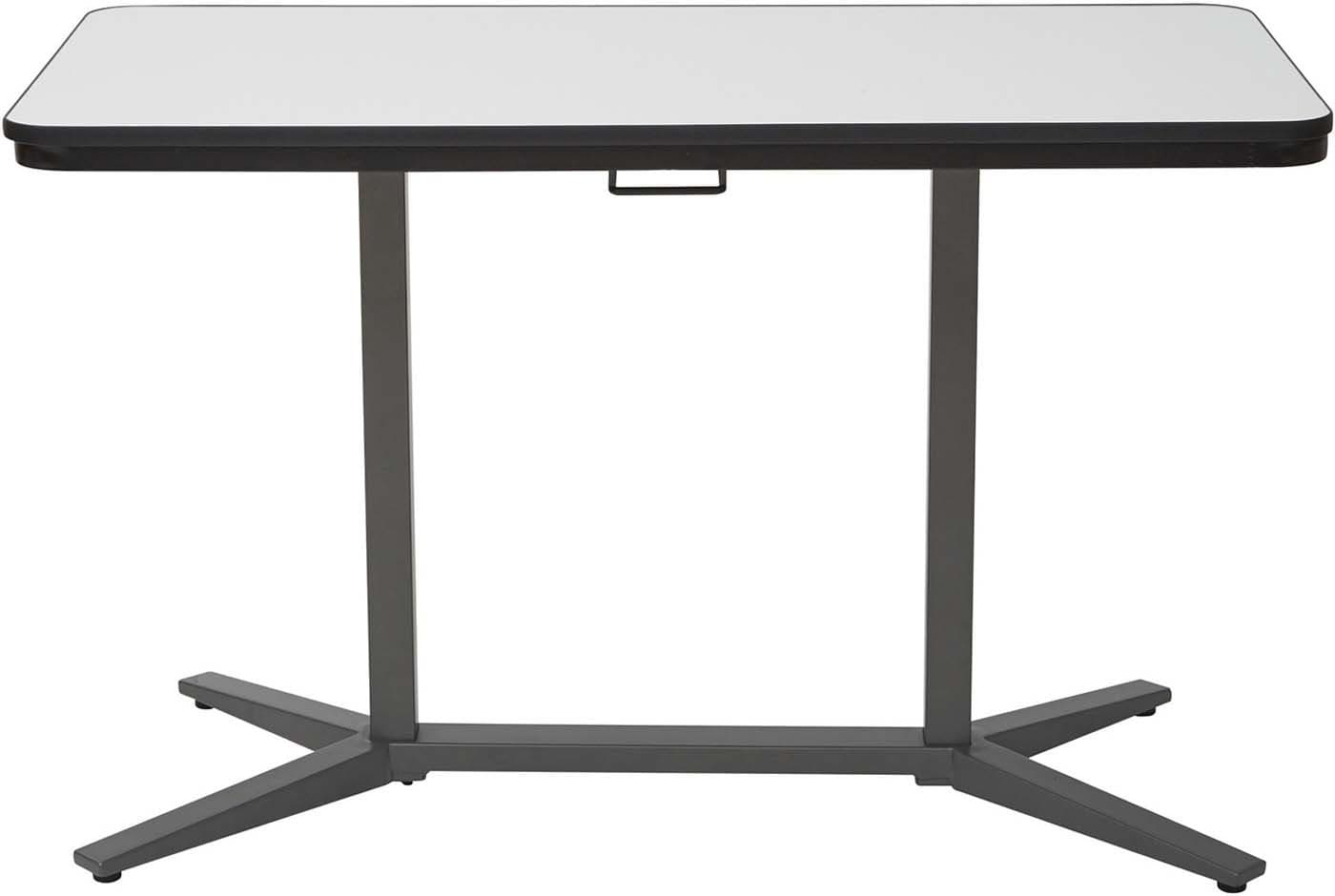 Pro Line II™ Pneumatic Height Adjustable Office Desk with Titanium Base [PHT70527] - Perfect for Home Office, Gaming Setup & Standing Workstation