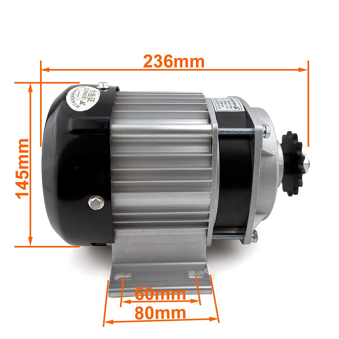 48V 500W Electric Tricycle Conversion Kit - Brushless Motor with Gear Reduction & Throttle - Power Key Lock - Perfect for Cargo Trikes, Food Vending & Senior Mobility