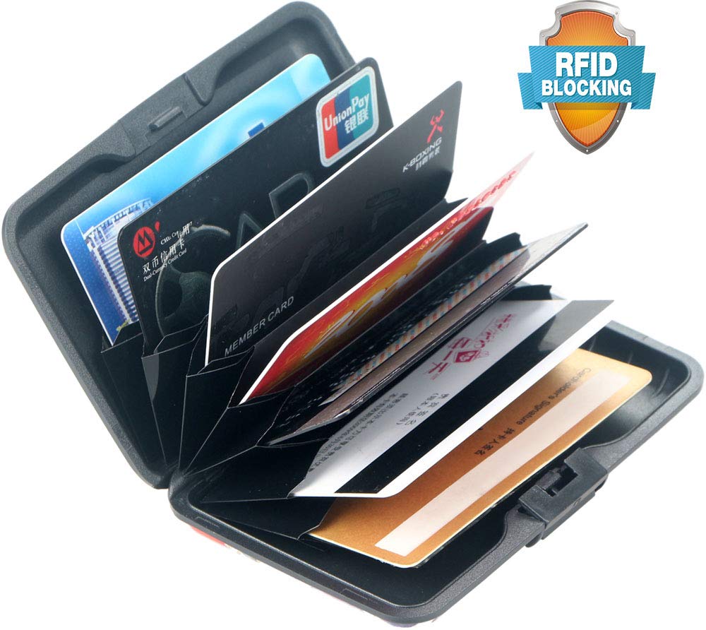 Slim RFID Blocking Aluminum Wallet - Credit Card Holder for Men & Women | Metal ID Case for Business Cards | Perfect for Travel, Work & Everyday Use