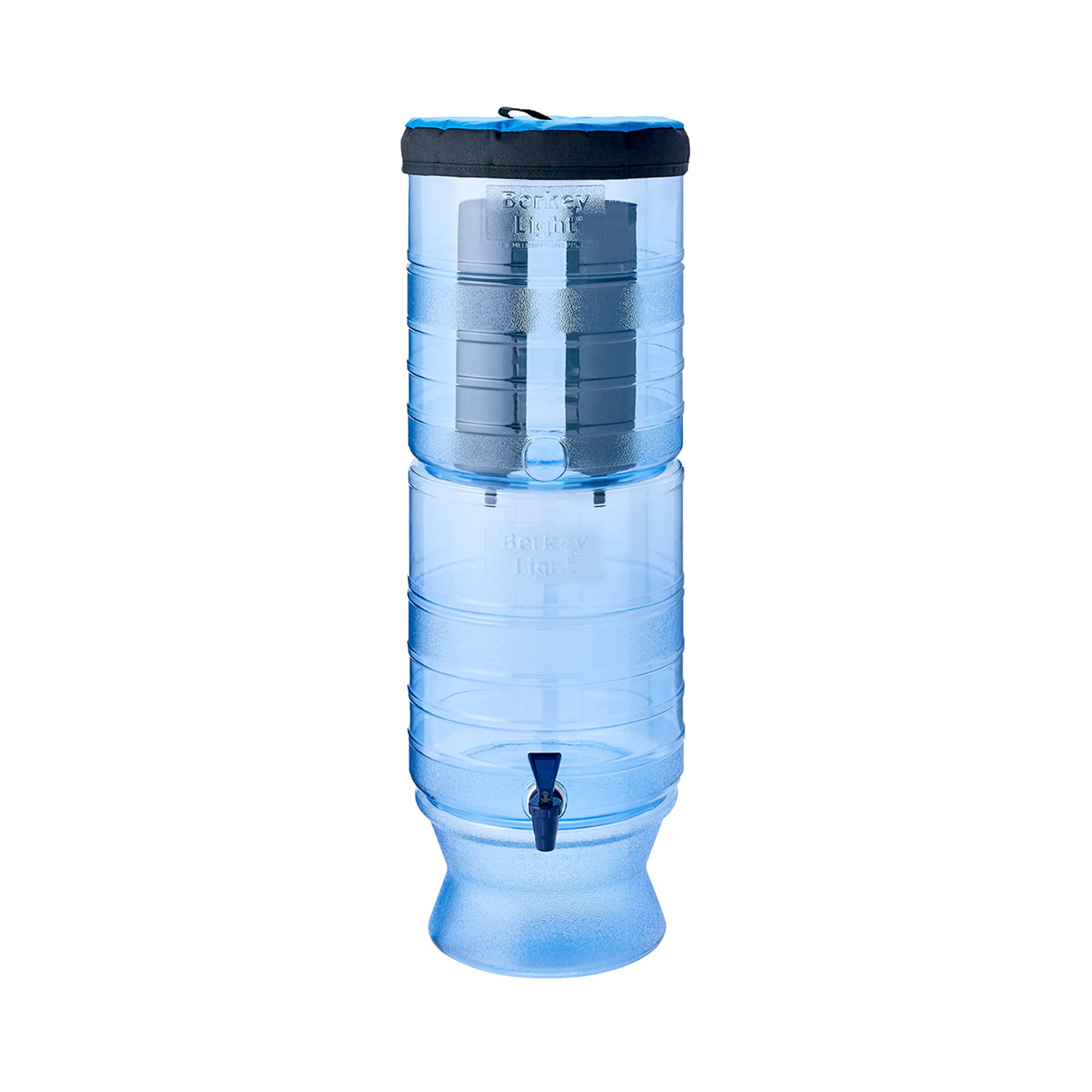 Berkey Light Gravity-Fed Water Filter System with 2 Black Berkey Elements - Portable Water Purifier for Off-Grid Living, Camping, Emergency Preparedness & Outdoor Adventures - Clean Drinking Water Anywhere