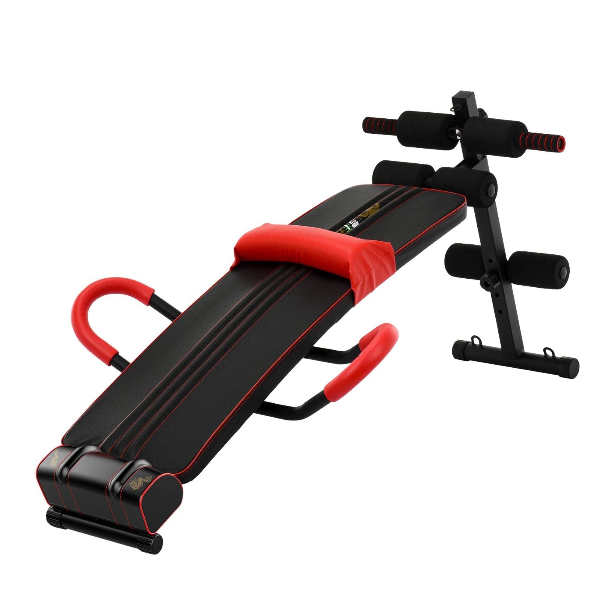 Adjustable Sit Up Bench - Foldable Multifunctional Abdominal Workout Equipment for Home Gym, Core Training & Ab Exercises | Perfect for Small Spaces & Home Fitness Routines