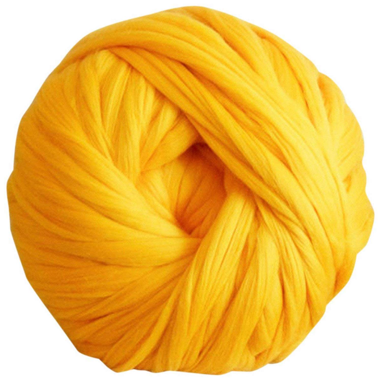 Clootess Bulky Chunky Yarn - 11 lbs Big Roving Wool for Hand Knitting, Crochet & DIY Projects - Soft Yellow Chunky Wool for Blankets, Scarves, Home Decor - Perfect for Sofa Throws, Bed Covers & Cozy Winter Crafts
