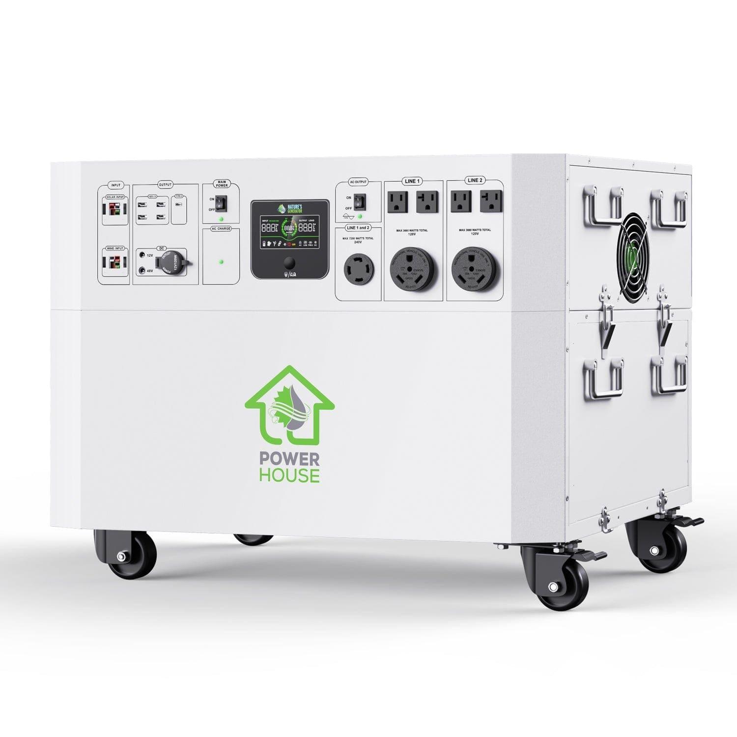 Nature's Generator Powerhouse Gold PE System - Portable Solar Power Generator for Home, Camping & Emergency Backup - Reliable Off-Grid Energy Solution
