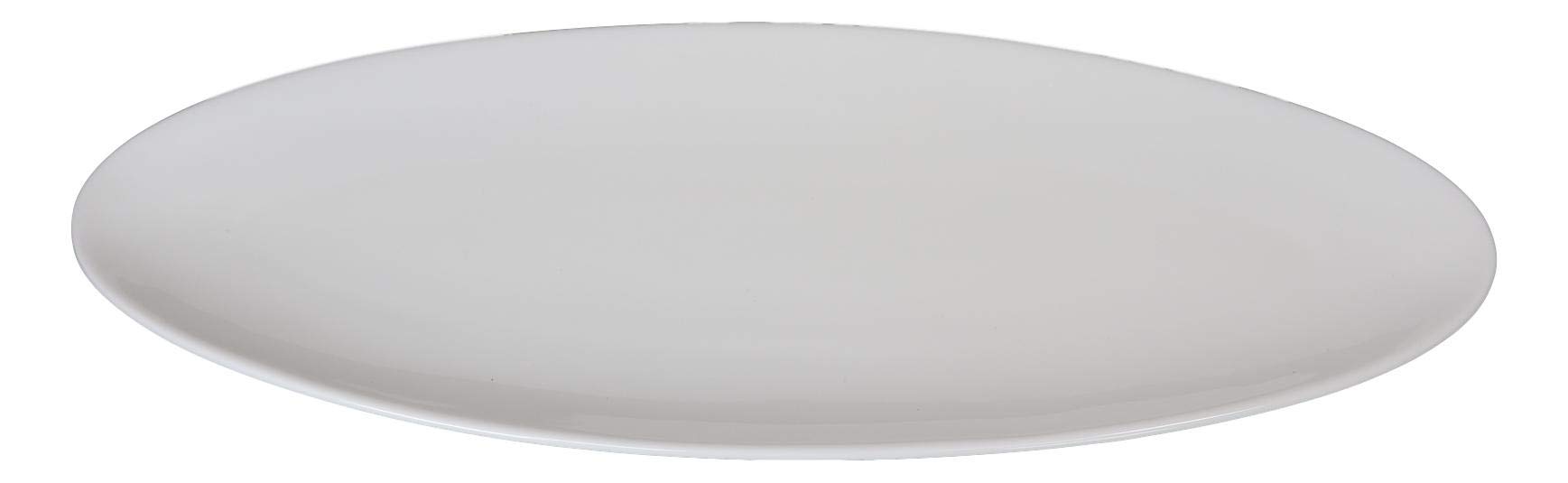 Ebros Modern White Porcelain Oval Serving Platters Set of 2 (16
