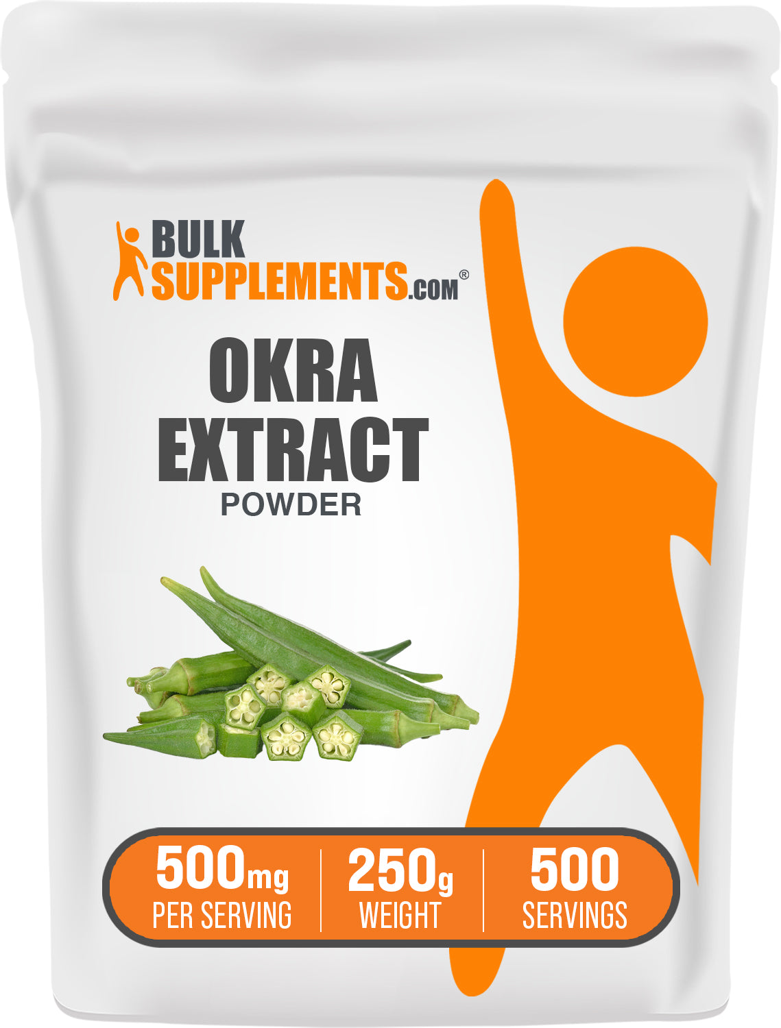 Premium Okra Extract Powder - 100% Pure & Natural for Digestive Health - Supports Blood Sugar & Weight Management - Ideal for Smoothies, Teas & Cooking