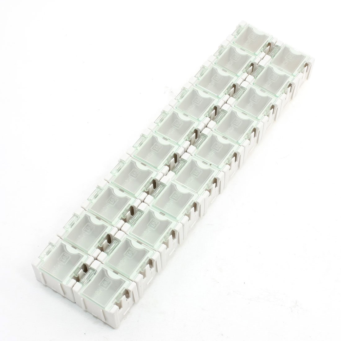 IIVVERR 20-Grid SMD Electronic Components Storage Box - Organizer for Resistors, Capacitors & IC Chips - Perfect for Electronics Repair, DIY Projects & Workshop Organization