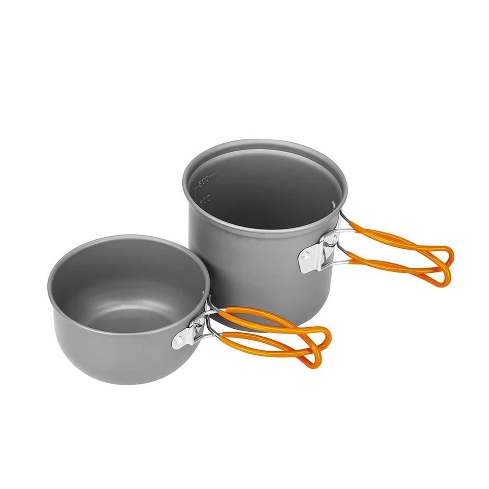 Premium Camping Cookware Set - Lightweight Outdoor Tableware & Cooking Utensils for Hiking, Backpacking, Picnics & Travel - Non-Stick Pot & Pan Kit (Silver, One Size) - Perfect for Campfire Meals, RV Trips & Outdoor Adventures