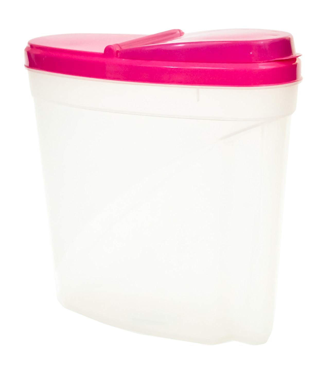 Royle Home 4.8L Reusable Plastic Food Storage Container - Airtight Cereal Dispenser Box for Kitchen Pantry Organization (Pink) | Perfect for Storing Dry Foods, Grains, Rice & Snacks