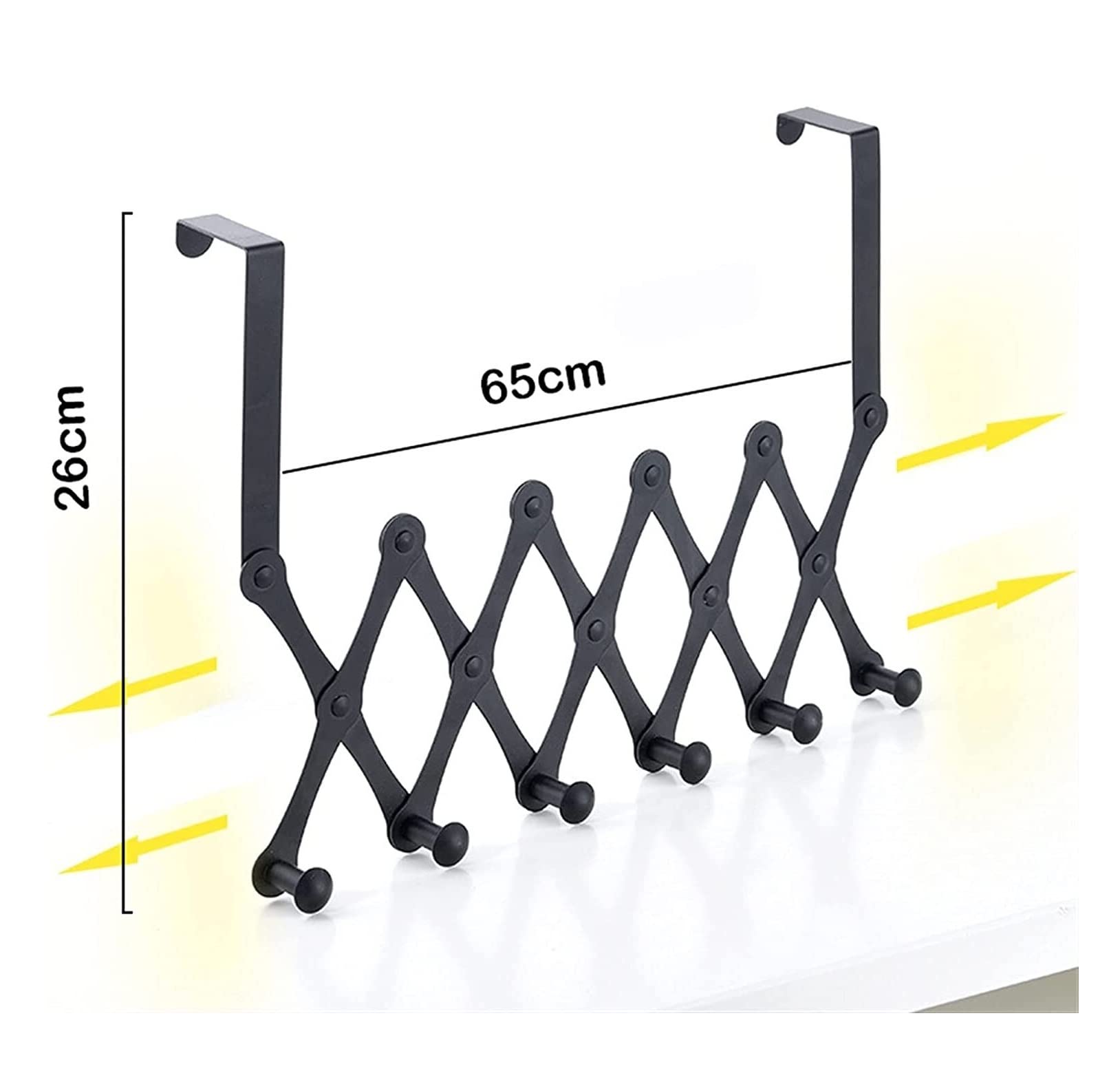 Foldable Stainless Steel Coat Hooks for Door - Space Saving Closet & Cabinet Hangers for Jackets, Hats, Bags & Kitchen Utensils | Perfect for Bedroom, Entryway & Bathroom Organization