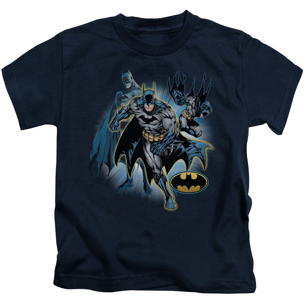 Justice League Boys' Batman Graphic T-Shirt - Navy Blue Superhero Tee for Kids | Perfect for Cosplay, Birthday Gifts & Everyday Wear
