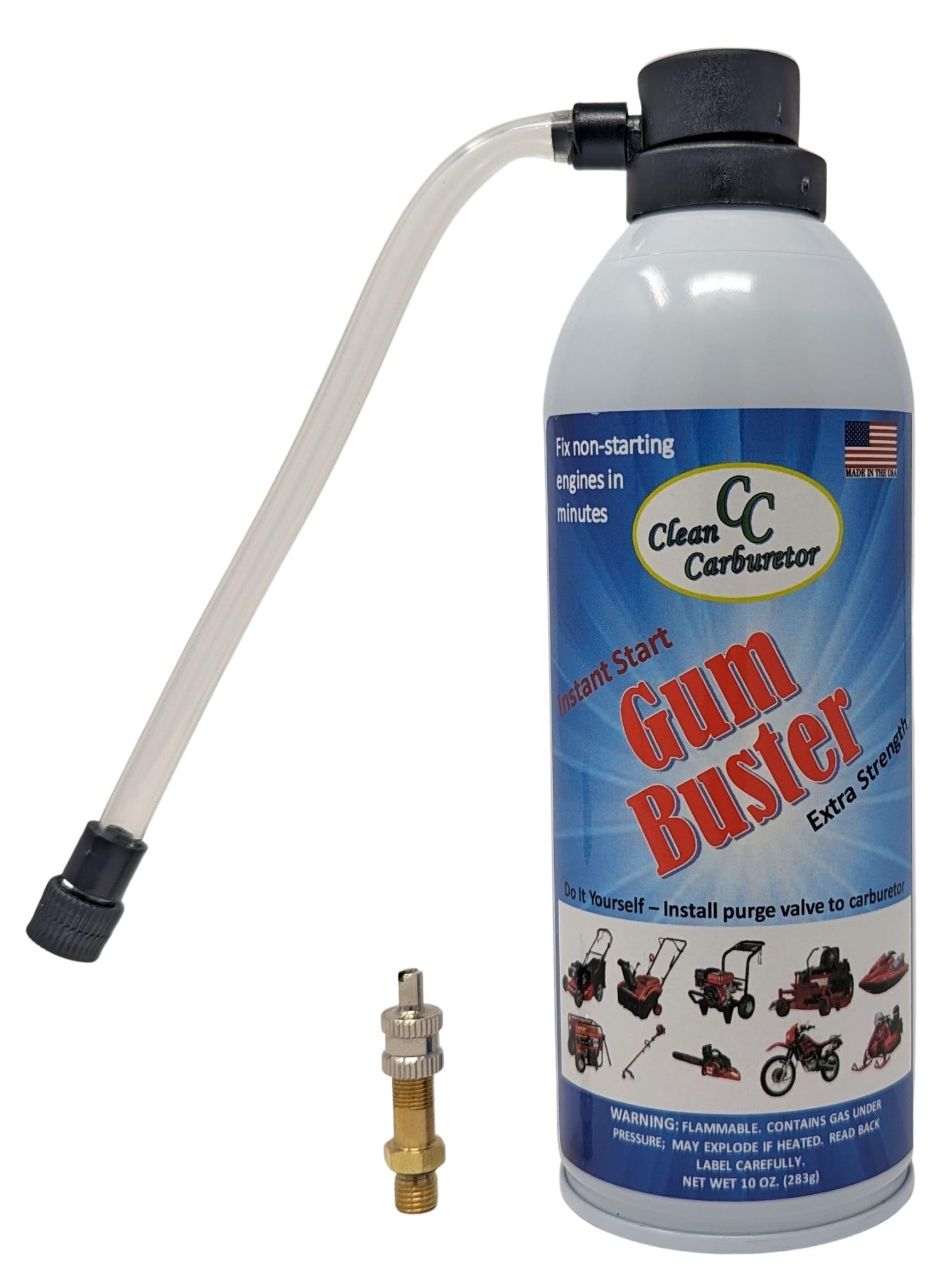 GumBuster Carburetor Cleaner & Purge Valve Kit - Professional Engine Maintenance for Cars, Motorcycles & Small Engines - Ideal for DIY Auto Repair & Performance Tuning