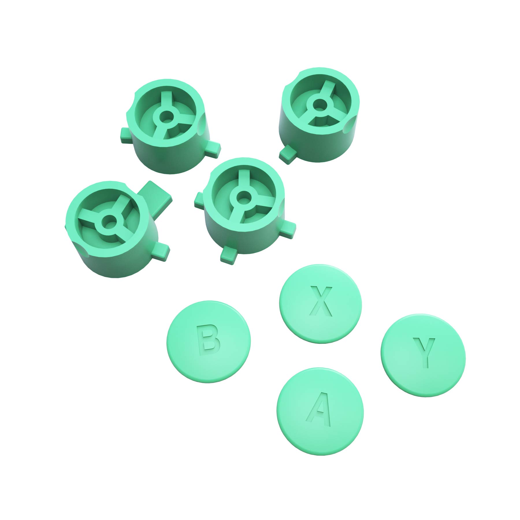 eXtremeRate Mint Green Interchangeable ABXY Buttons for Nintendo Switch Pro Controller - DIY Replacement Parts for Customization (Perfect for Gaming Enthusiasts & Modders)