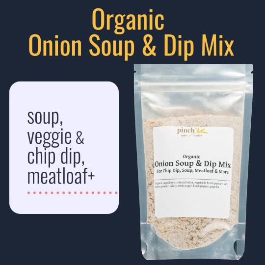 Organic Onion Soup & Dip Mix - 8oz | All-Natural Seasoning for Dips, Meatloaf, Casseroles & Soups | Perfect for Parties, BBQs & Family Dinners