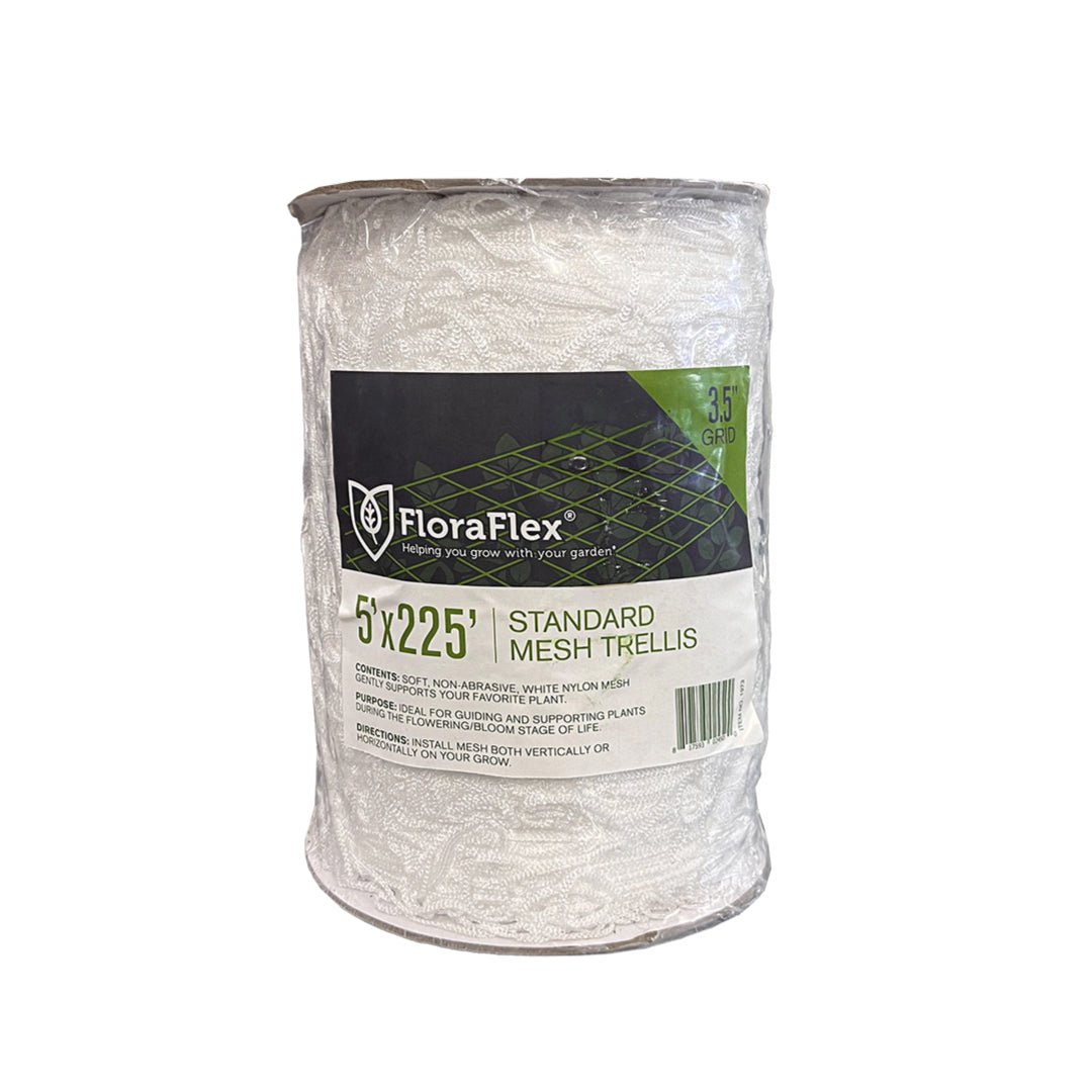 FloraFlex Mesh Trellis Net - 3.5 Inch Grid for Plant Support | Heavy-Duty Garden Trellising for Hydroponics, Indoor & Outdoor Gardening