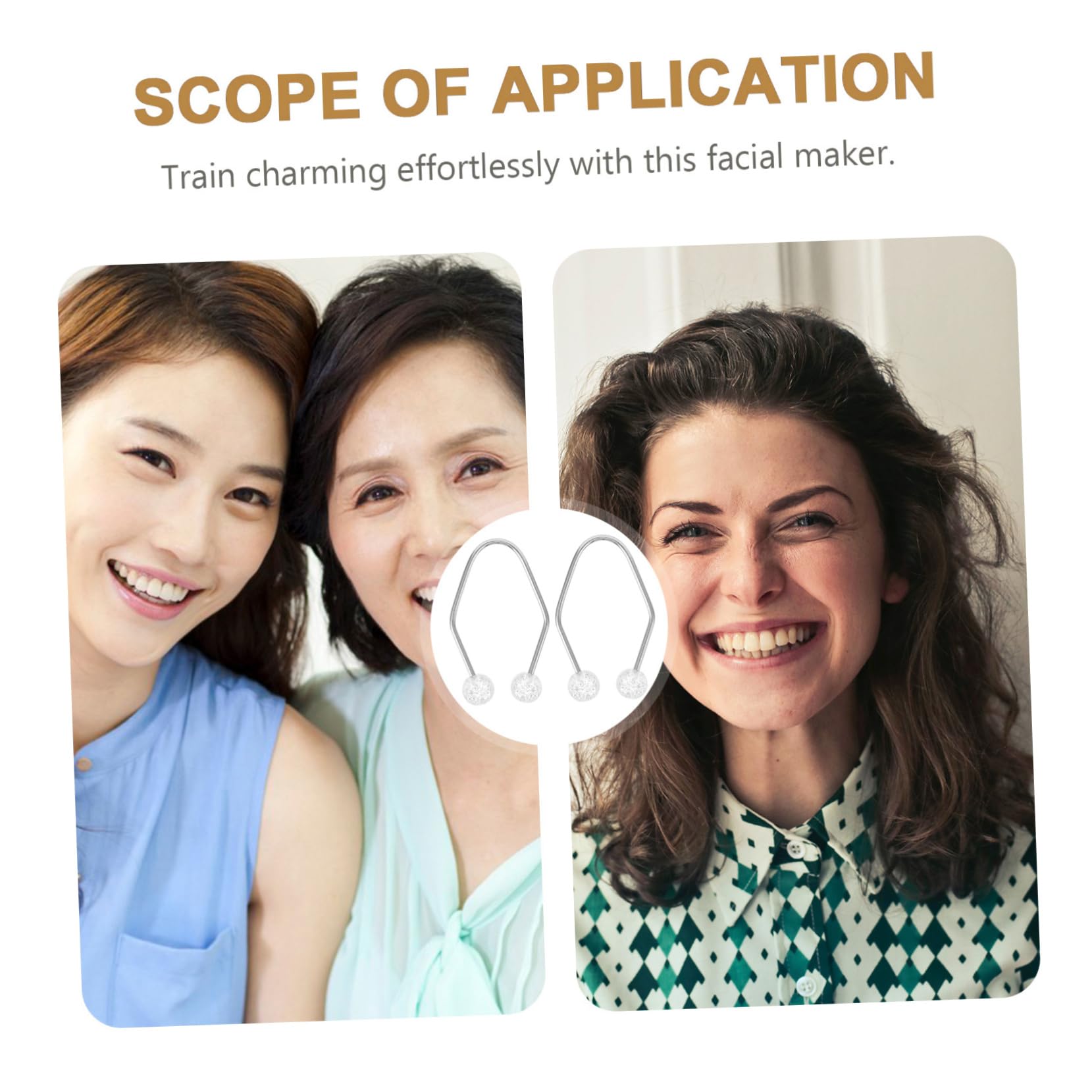 Stainless Steel Dimple Maker for Cheeks - Facial Dimple Trainer Tool with Easy-to-Use Design - Perfect for Natural-Looking Dimples & Beauty Enhancement