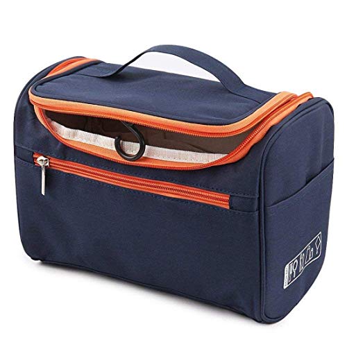 Ellozia® Extra Large Multifunctional Travel Bag - Makeup Organizer, Cosmetic Case, Household Grooming Kit Storage with Hook - Perfect for Travel, Home Organization & Daily Use (Pack of 1)