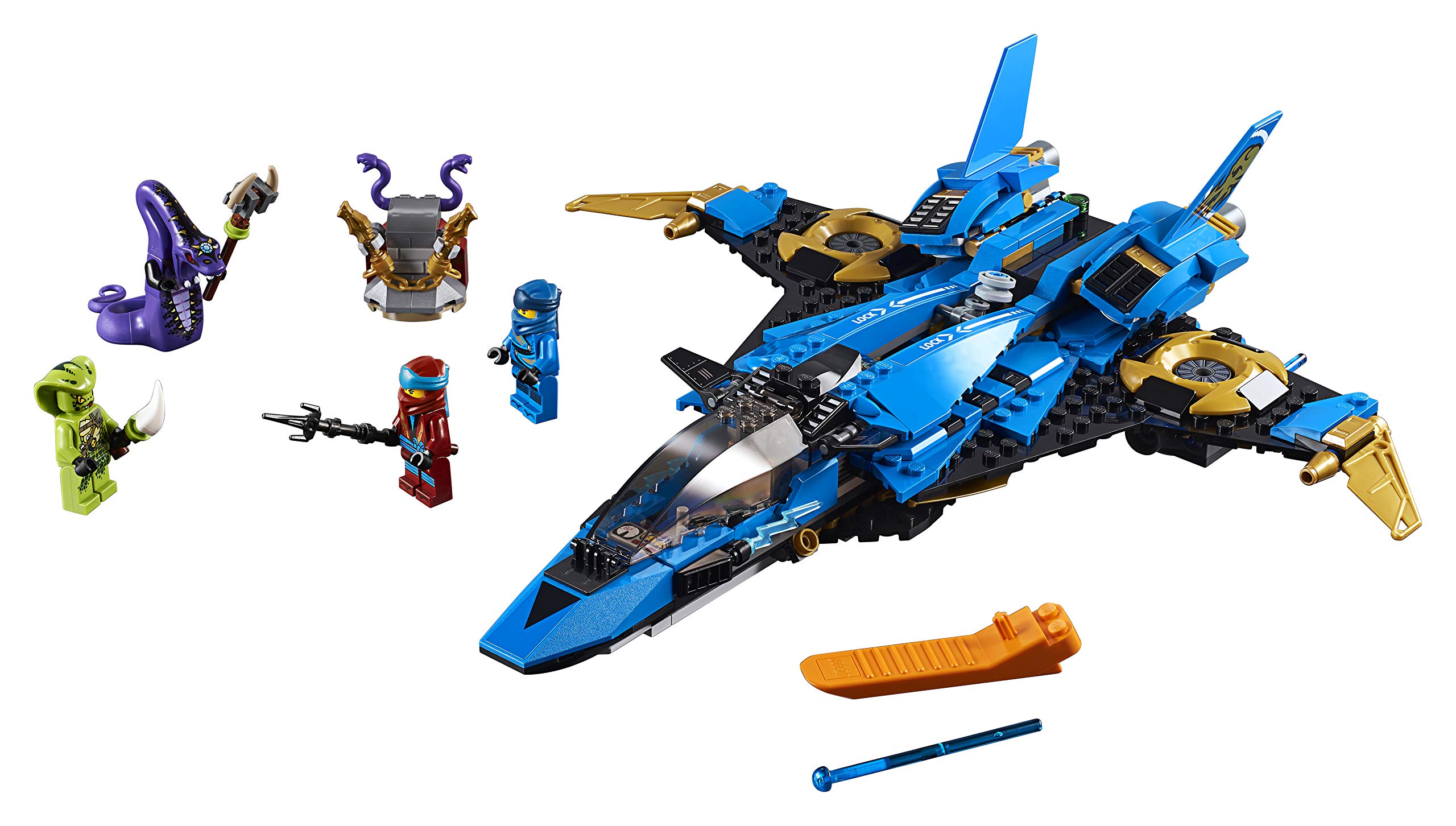 LEGO NINJAGO Legacy Jay's Storm Fighter 70668 Building Kit (490 Pieces) | Ninja Airplane Toy for Kids Ages 8+ | Creative Play & Collector's Display | Perfect Birthday Gift for Boys & Girls