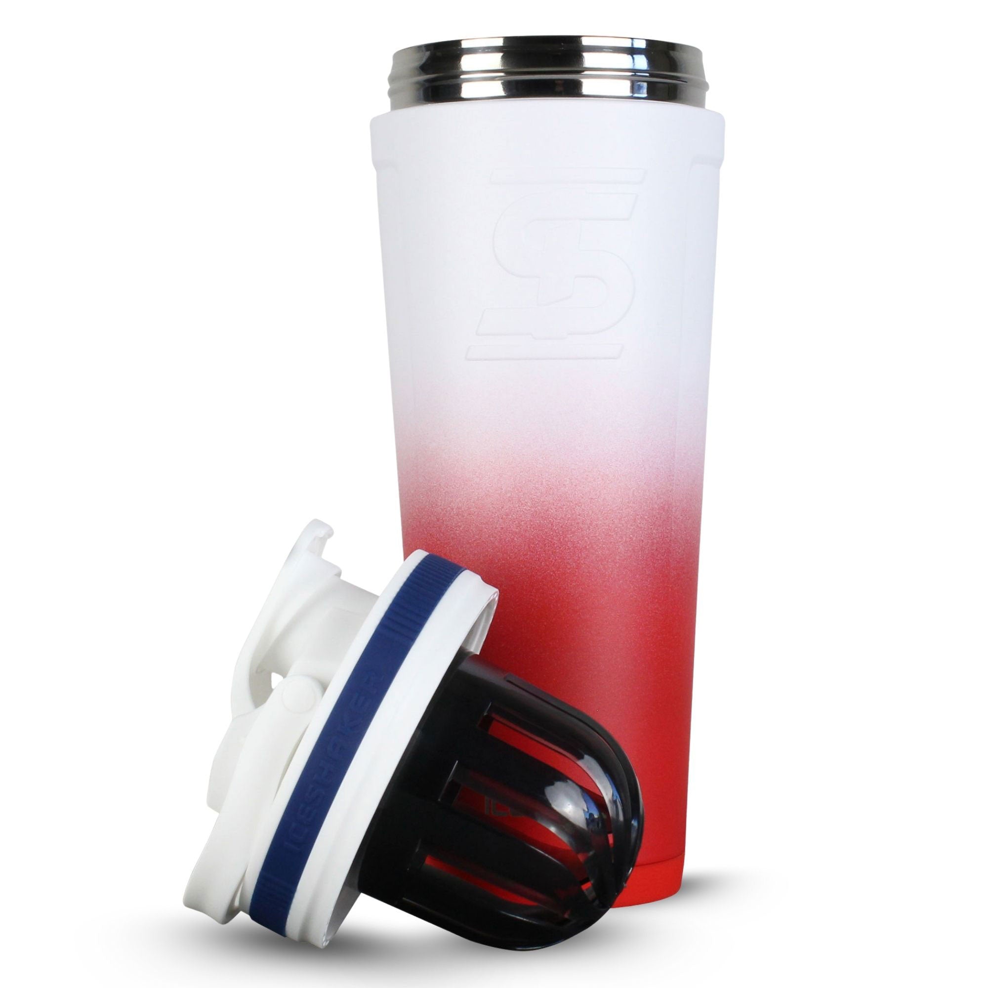 Premium Stainless Steel Ice Shaker Bottle - Leakproof Protein Shaker for Gym, Workouts & Travel - BPA-Free Fitness Water Bottle with Mixing Ball - Ideal for Protein Powder, Pre-Workout & Smoothies