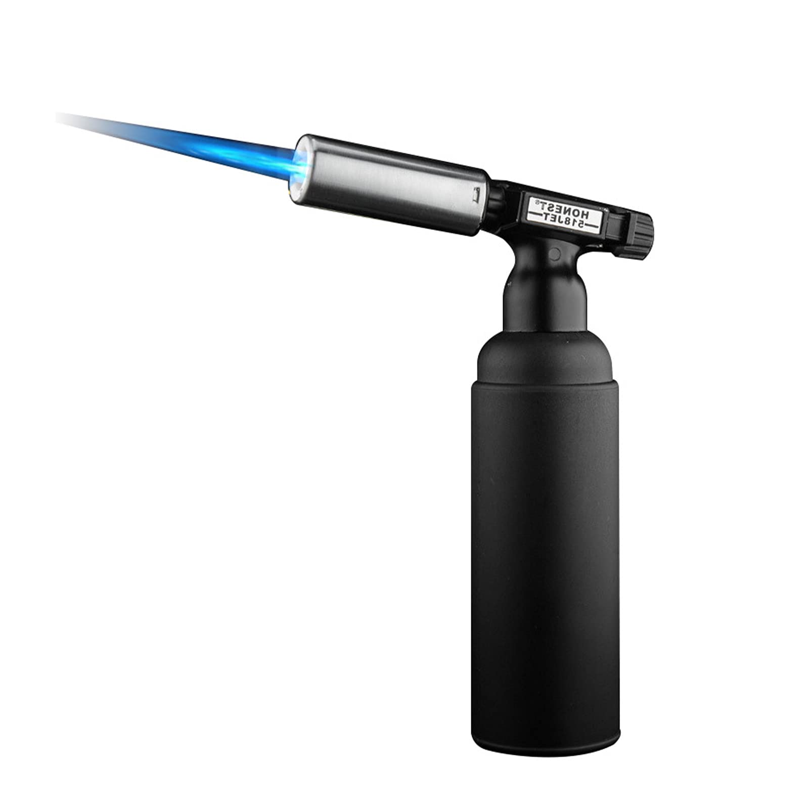 HB1 Butane Torch - Adjustable Refillable Windproof Metal Welding Lighter with Safety Lock | Large Direct Spray Gun for Outdoor Cooking, Soldering, DIY Projects & More