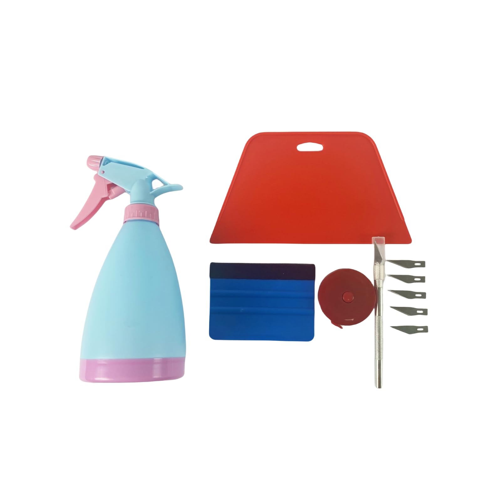 Professional Wallpaper Smoothing Tool Kit with Spray Bottle - Essential Wallpaper Tools for Peel & Stick Contact Paper, Vinyl Backsplash & Window Film Installation - Perfect for Home Renovation & DIY Projects