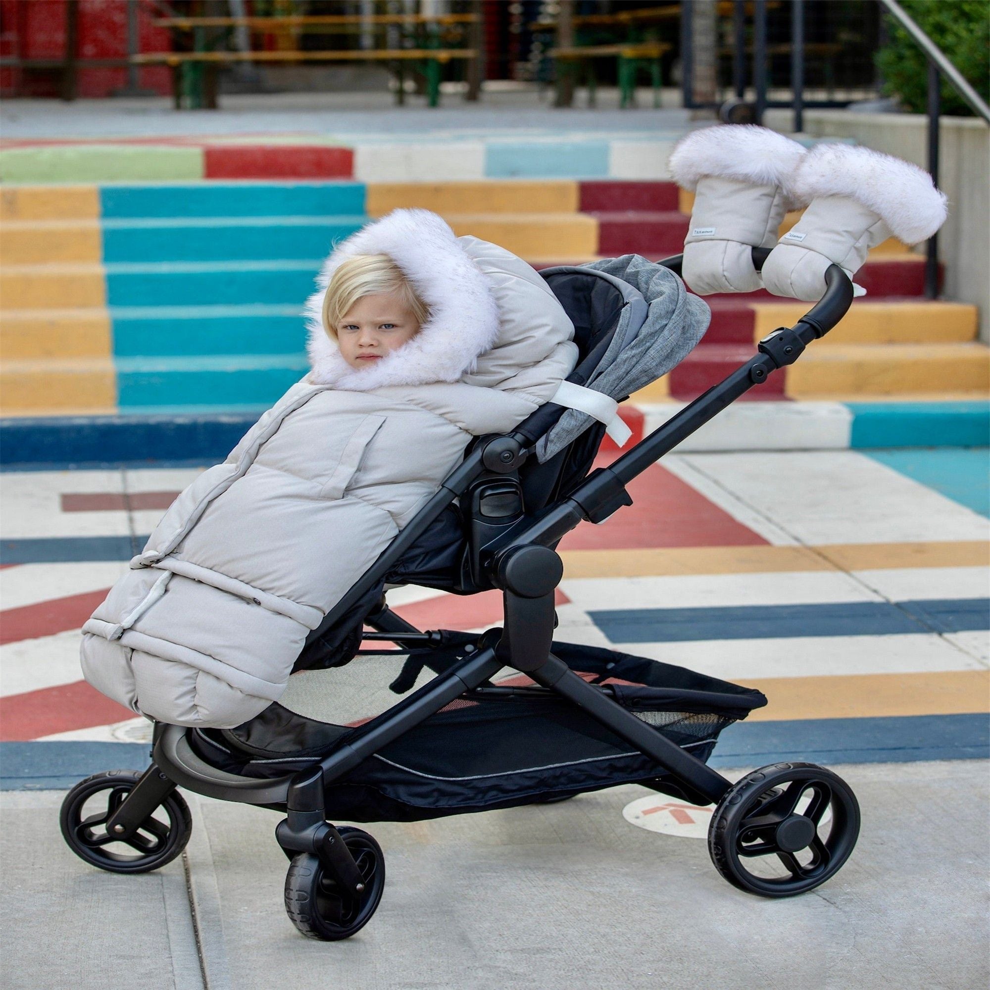 7AM Enfant Evolution 212 Tundra Baby Blanket - Soft & Warm for Strollers, Car Seats & Cribs - Perfect for Winter Outings & Nursery Comfort
