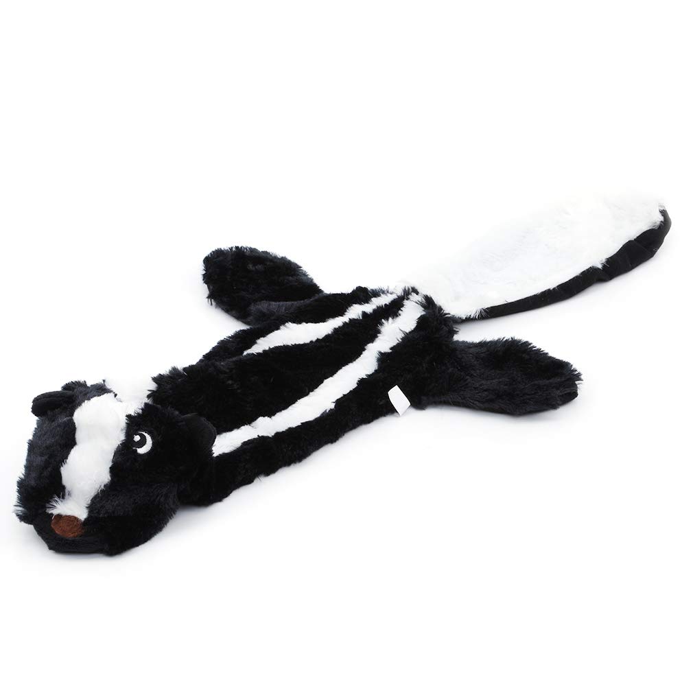 GloryMM Pet Plush Toy - Bite-Resistant Squeaky Dog Chew Toy with Odor Control, Black Squirrel Design for Interactive Play & Training