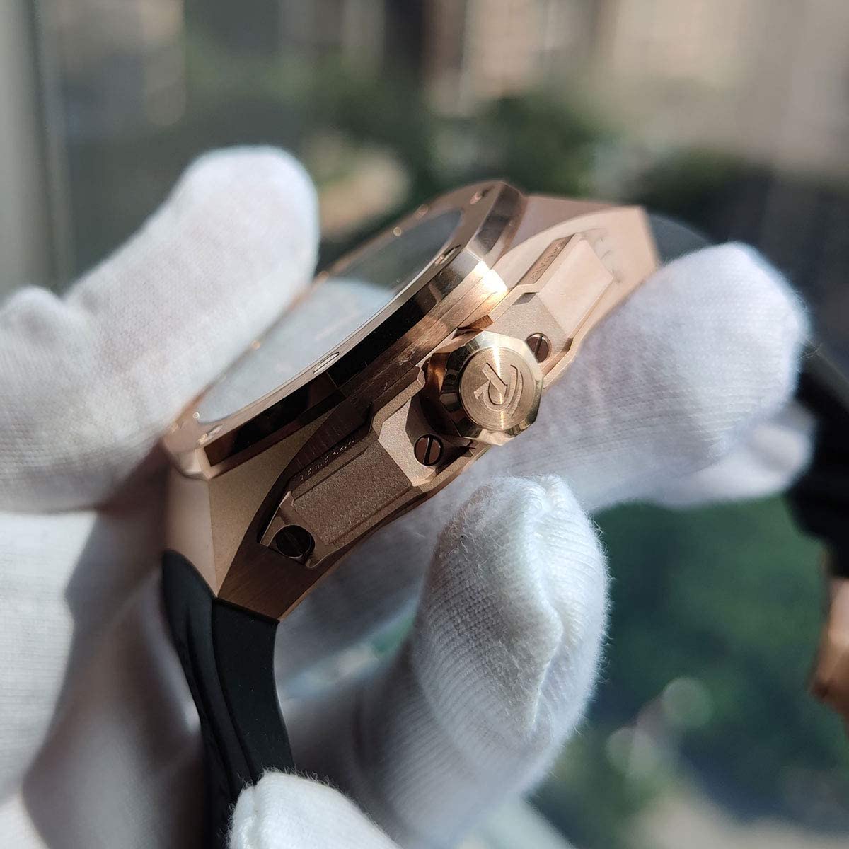 REEF TIGER Luxury Automatic Men's Watch - Rose Gold Sport Chronograph Mechanical Watch RGA92S7 | Perfect for Business, Casual & Outdoor Activities
