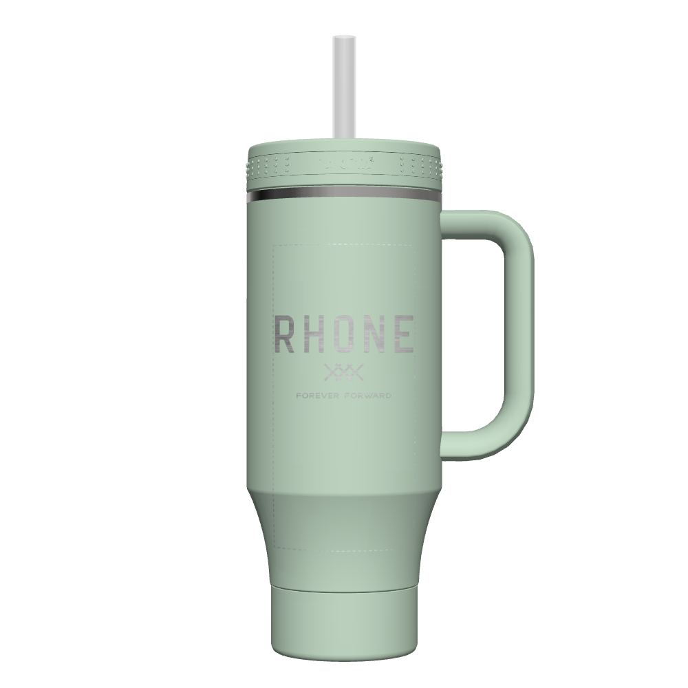 40 oz Custom Straw Tumbler with Handle - Insulated Stainless Steel Water Bottle for Travel, Gym & Outdoor Activities