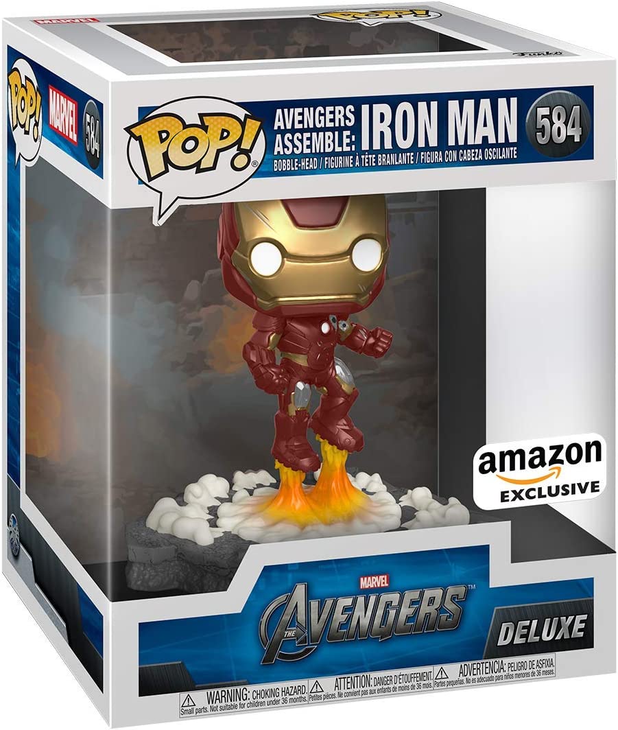 Funko Pop! Avengers Assemble: Iron Man Action Figure - Marvel Collectible for Superhero Fans | Perfect for Display, Gifts & Comic Book Collections