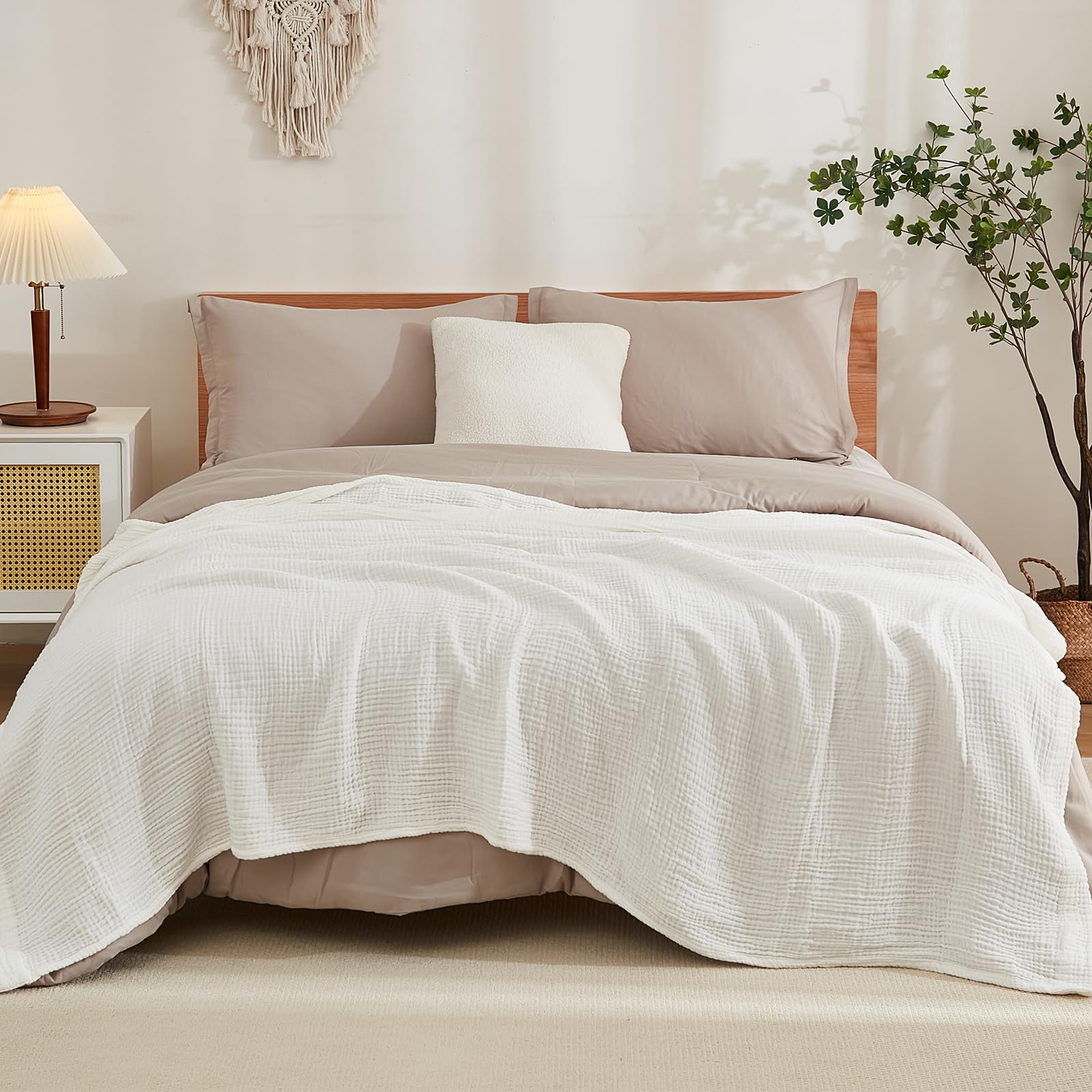 EMME 100% Cotton Muslin Thermal Blanket 60