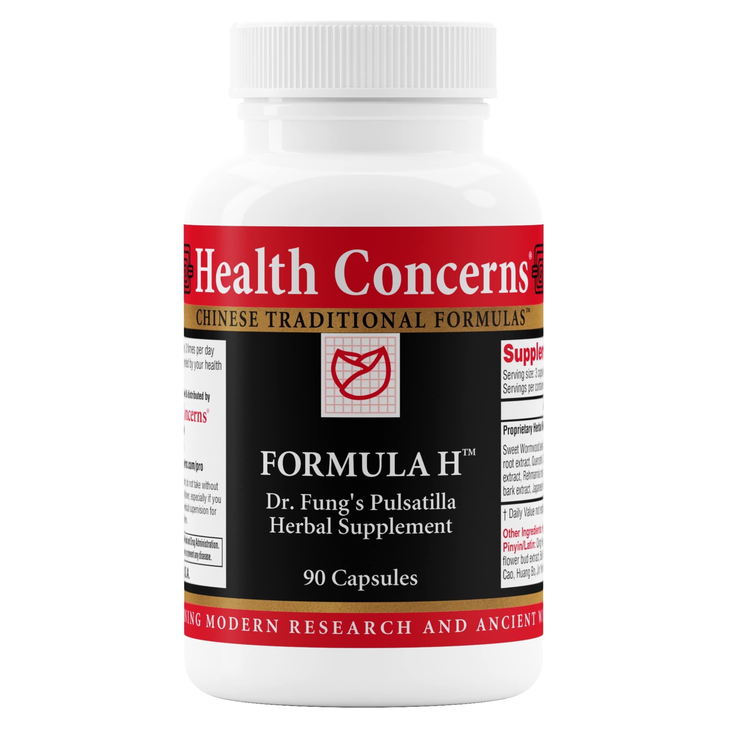 Health Concerns Formula H - Blood Circulation Support Supplements - 90 Capsules for Improved Cardiovascular Health & Energy Boost | Doctor Recommended Circulation Pills for Leg Cramps, Cold Hands & Feet Relief