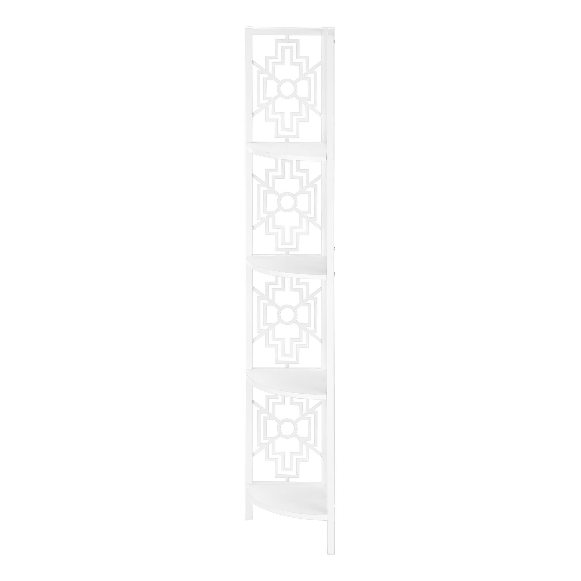 Monarch Bibliotheque 62 White/White I 3623 - Elegant Home Decor for Living Room, Bedroom & Office