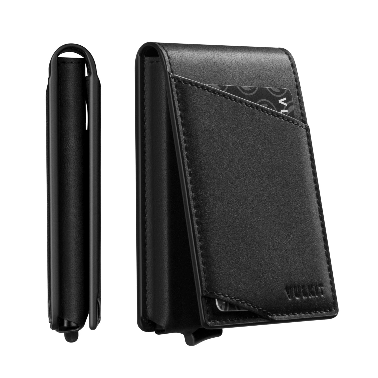 VC210 Removable Aluminum Card Holder - Slim Bifold Wallet with Magnetic Closure, ID Window & 2 Extra Card Slots | RFID Blocking Metal Wallet for Men & Women | Perfect for Travel, Business & Everyday Use