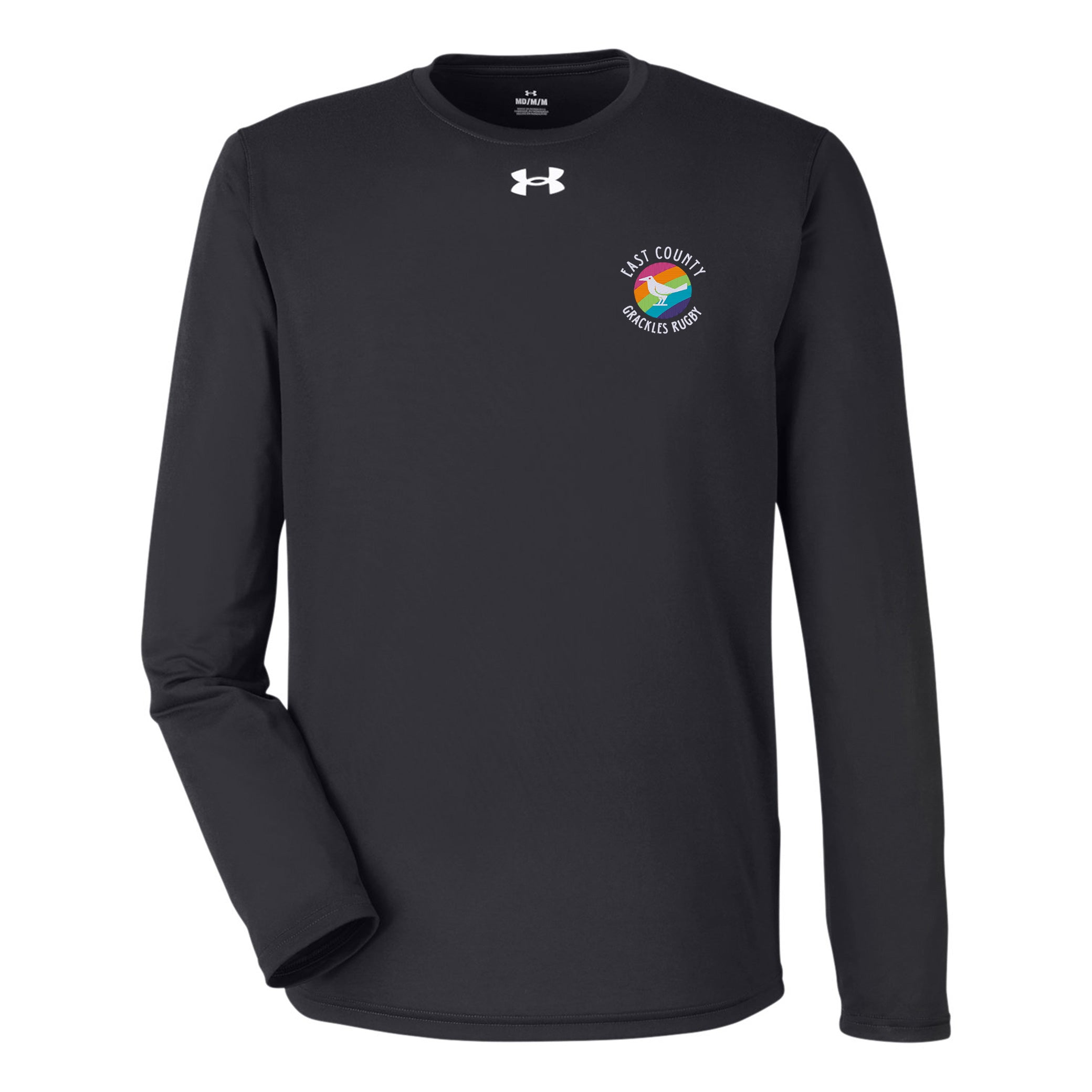 East Co. Grackles UA Team Tech Long Sleeve T-Shirt for Men - Moisture Wicking Athletic Shirt for Basketball, Football & Workout
