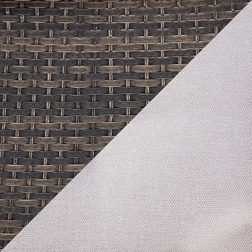 Brown Wicker / Beige Cushion