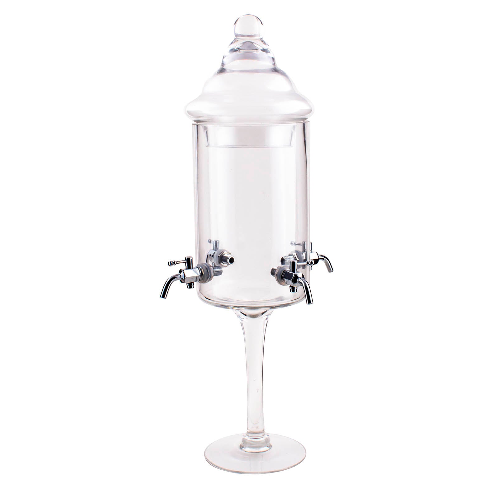 BarConic® 4-Spout Glass Absinthe Fountain - 56 oz Capacity for Perfect Absinthe Drips & Louche - Ideal for Home Bars, Cocktail Parties & French-Themed Events