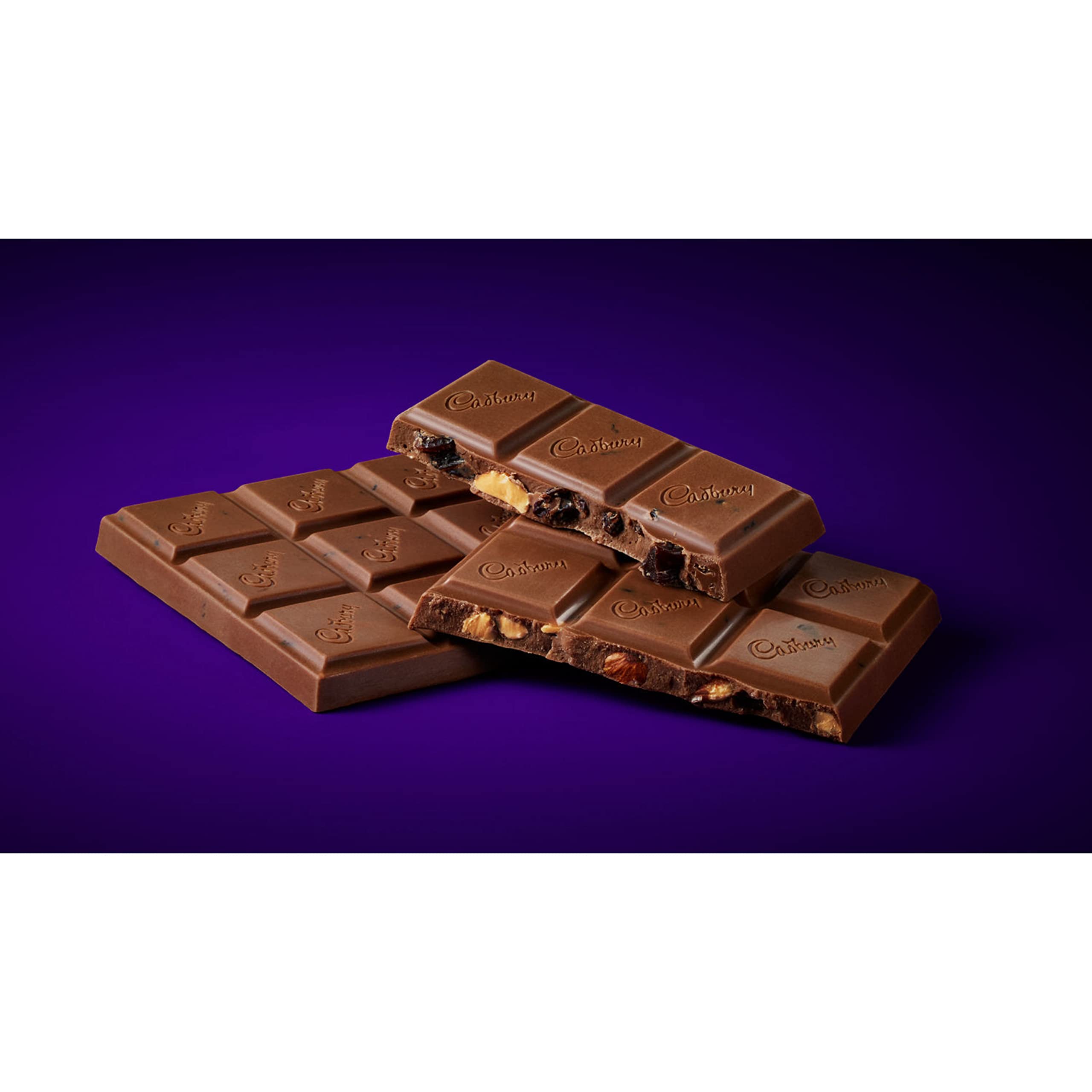 **CADBURY DAIRY MILK Fruit & Nut Milk Chocolate Candy Bar – 3.5 oz (Pack of 1) – Delicious Snack for Parties, Gifts & Everyday Treats**