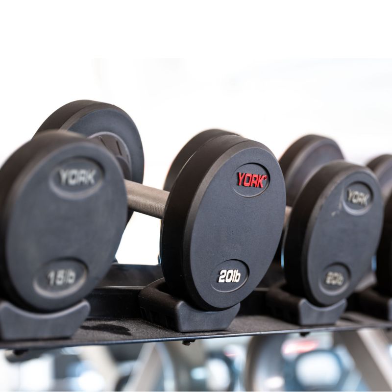 York Barbell Pro Style Dumbbells - Premium Weightlifting Equipment for Home & Gym Workouts - Perfect for Strength Training, CrossFit, and Bodybuilding