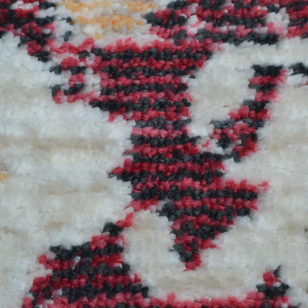 Machine Made Polyester Area Rugs 2'6''x9'10'' Runner - Red Oriental Traditional Design Low Pile Carpet for Living Room Bedroom Hallway | Home Decor Floor Covering (M00062)