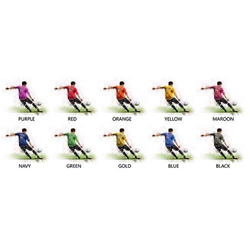 Personalized Men's & Boys' Soccer Sports Action Print - Custom Framed Canvas Gift for Soccer Players (20x25 inches) - Perfect for Bedroom, Office & Game Room Decor