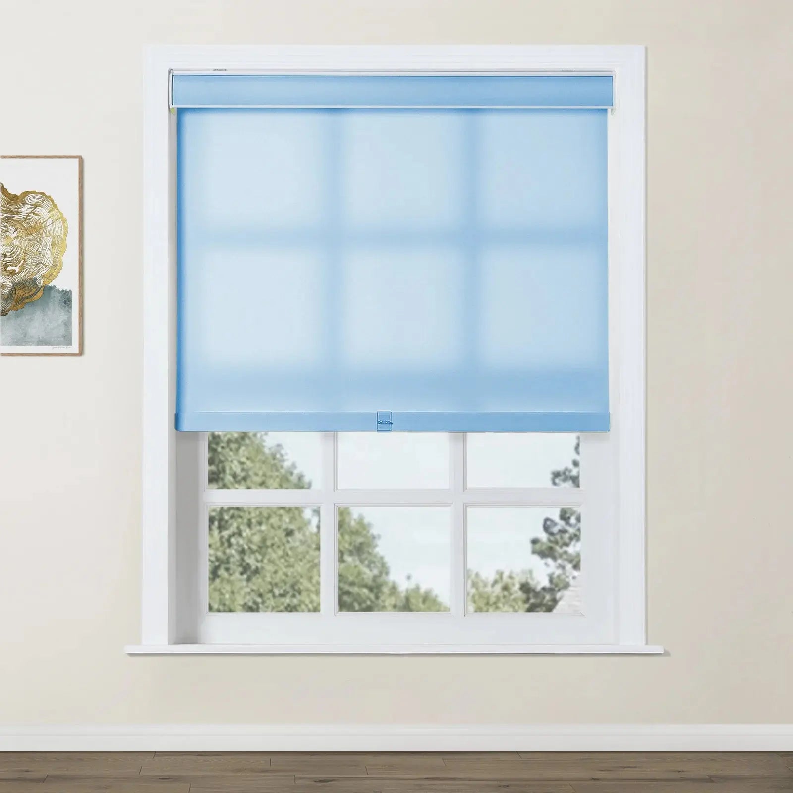 Alvin Basic Room Darkening Cordless Roller Shades - Blackout Window Coverings for Bedroom & Nursery - Noise Reducing & Energy Efficient Home Decor